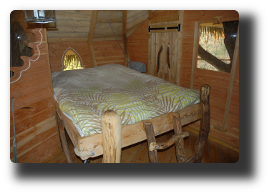 interieur cabane vieux chêne